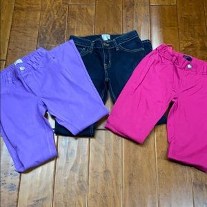 2 pair girls Childrens Place pants size 10